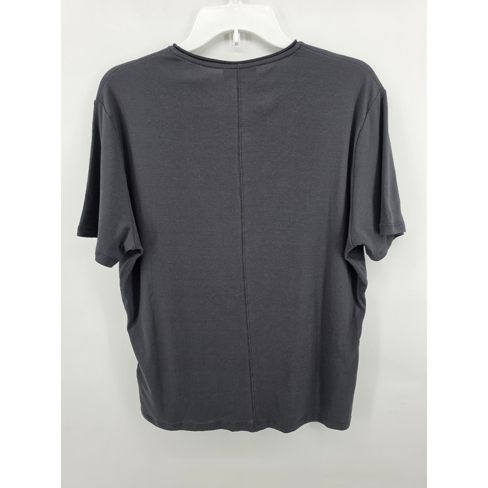 COS Charcoal Grey Crew Neck T-Shirt Relaxed Fit Short Sleeve XL - Picture 10 of 10